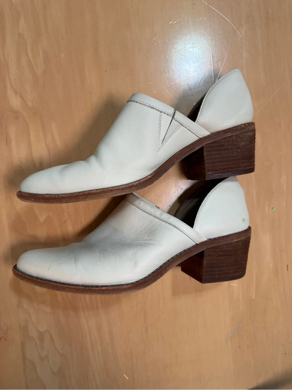 Madewell cream leather